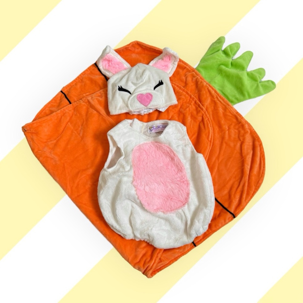 Bunny Costume for 0-3M with carrot blanket